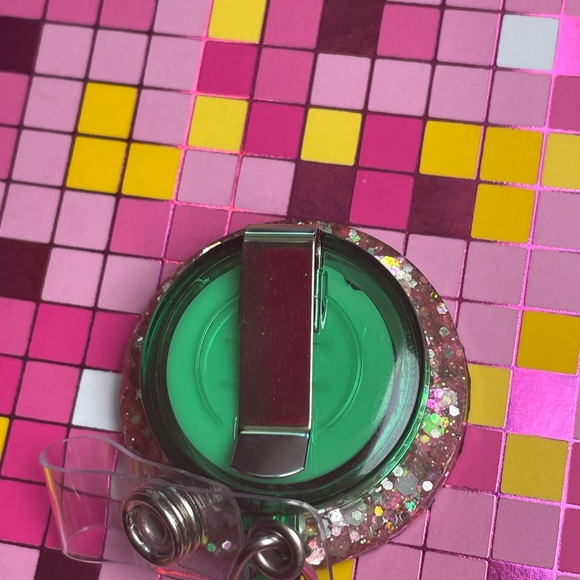 Pumpkins and glitter badge reel - Picture 2 of 2